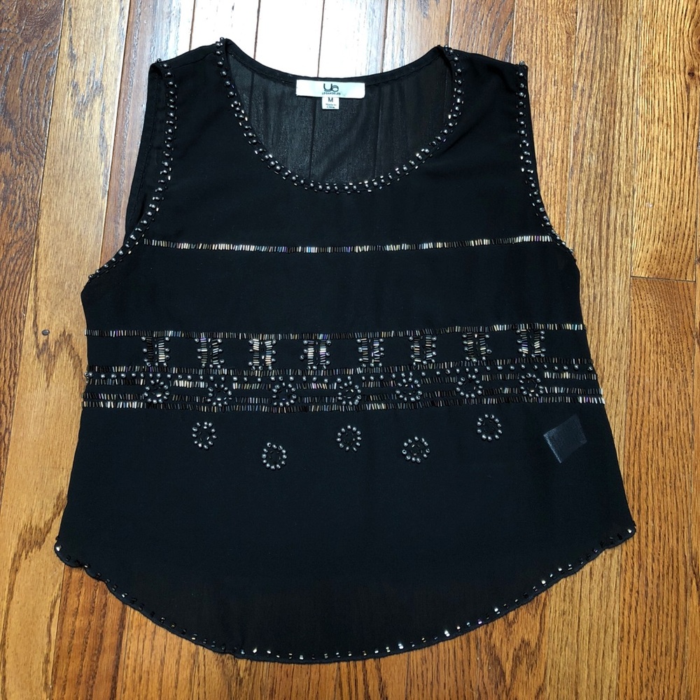 black beaded top
